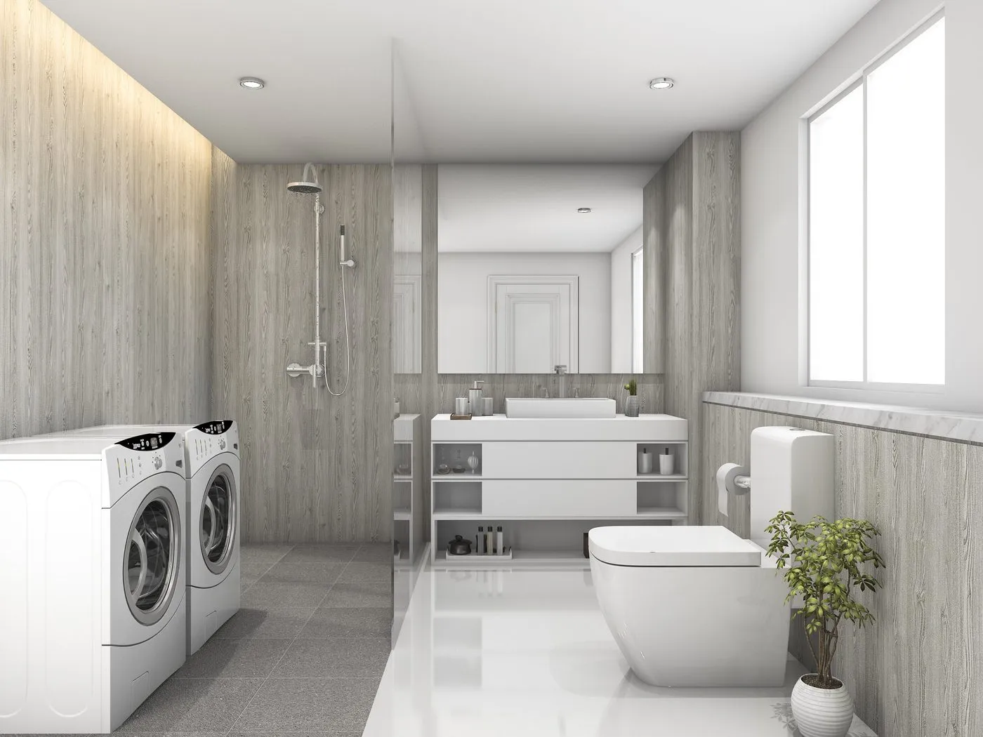 Laundry Splashback by ASA Tiling